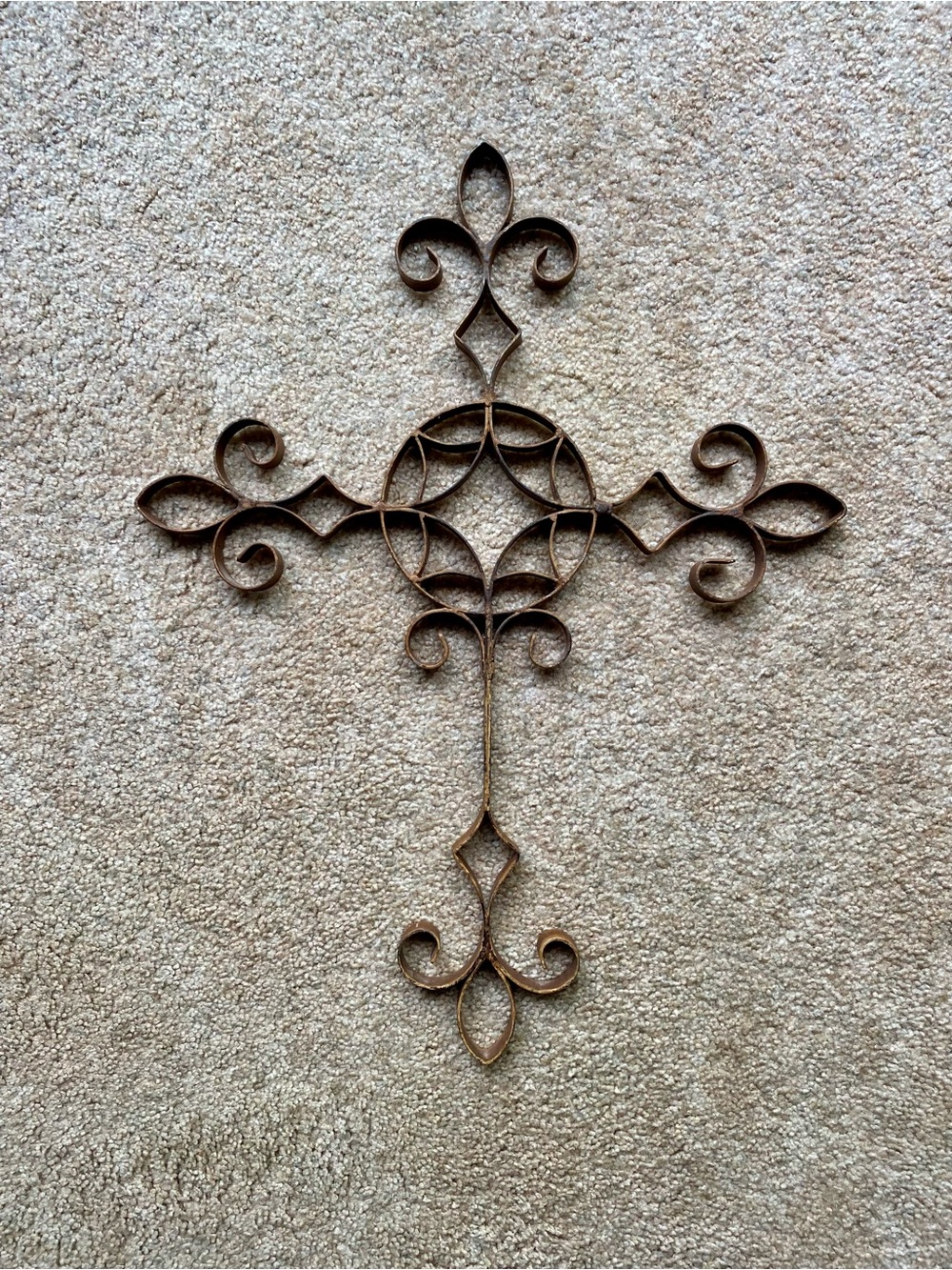 Rustic Metal Cross Wall Decor - Picture 2 of 10